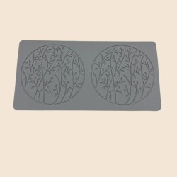 Cake Decoration Baking Silicone Stamping Mold(2nd Company Small Floral Circles)