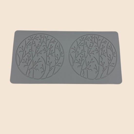 Cake Decoration Baking Silicone Stamping Mold(2nd Company Small Floral Circles)