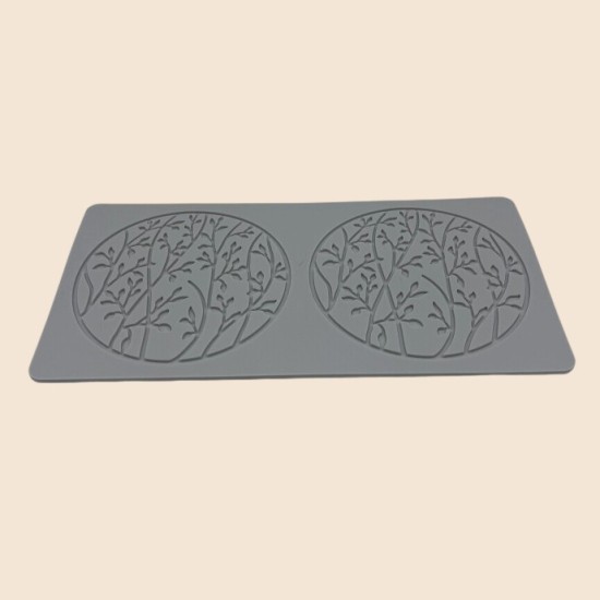 Cake Decoration Baking Silicone Stamping Mold(2nd Company Small Floral Circles)