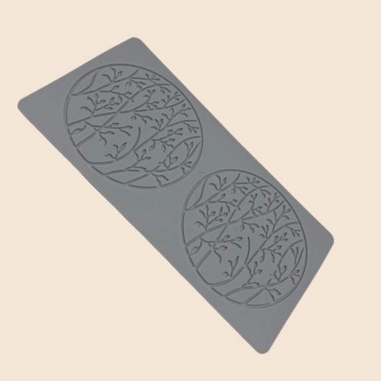 Cake Decoration Baking Silicone Stamping Mold(2nd Company Small Floral Circles)