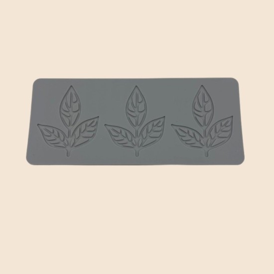 Cake Decoration Baking Silicone Stamping Mold(Three Consecutive Three-Lobed Leaves)