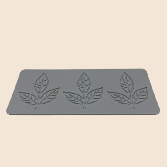 Cake Decoration Baking Silicone Stamping Mold(Three Consecutive Three-Lobed Leaves)