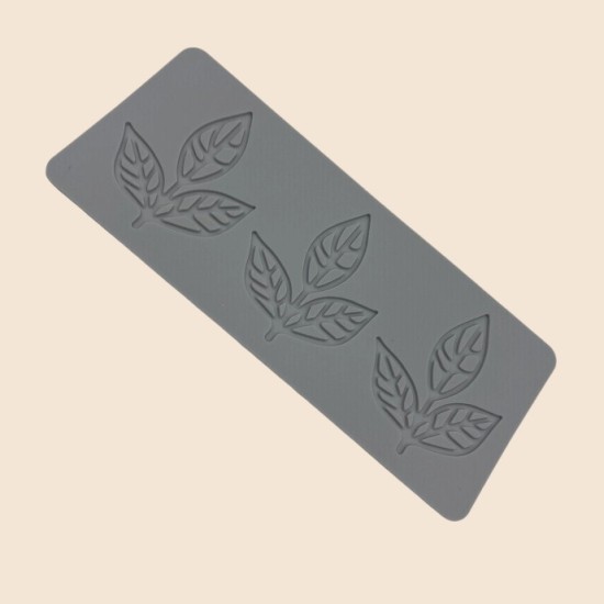 Cake Decoration Baking Silicone Stamping Mold(Three Consecutive Three-Lobed Leaves)