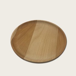 Large Round Wooden Tray