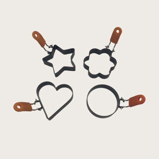 Stainless Steel Star-Shaped Creative Egg Cooker With Non-Stick Coating Baking Tool