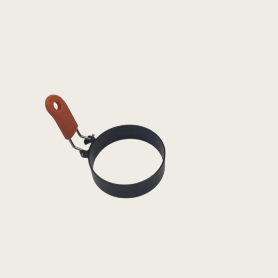 Stainless Steel Circular Creative Egg Cooker With Non-Stick Coating Baking Tool