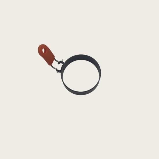 Stainless Steel Circular Creative Egg Cooker With Non-Stick Coating Baking Tool